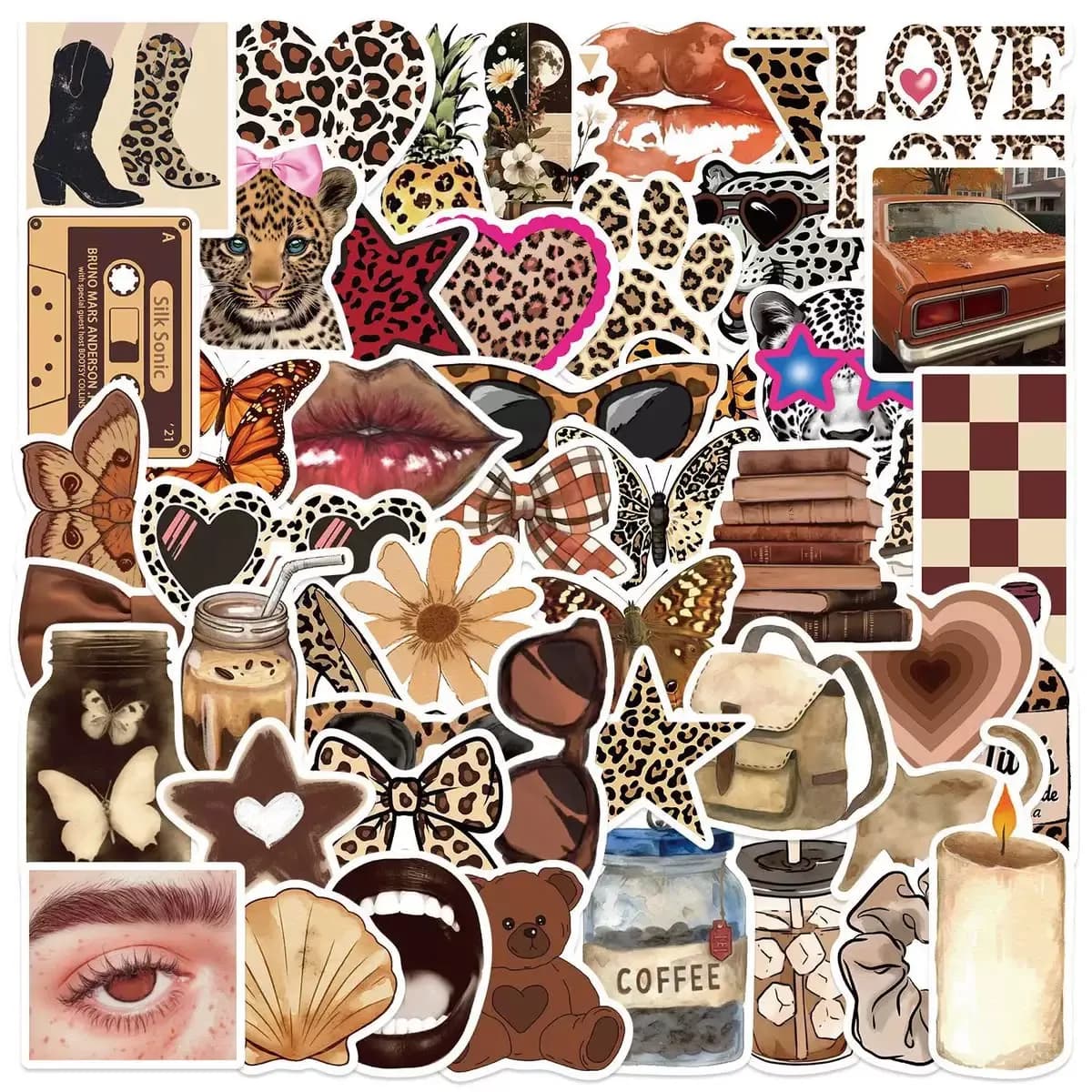 Aesthetic stickers.