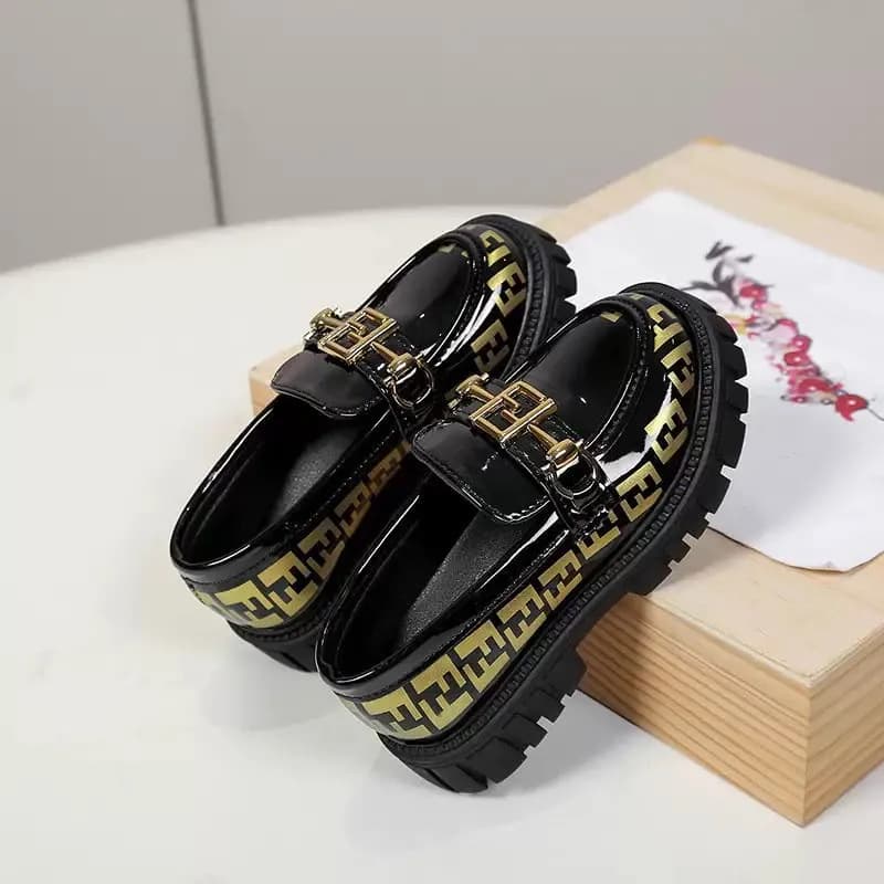 Boys leather lofers