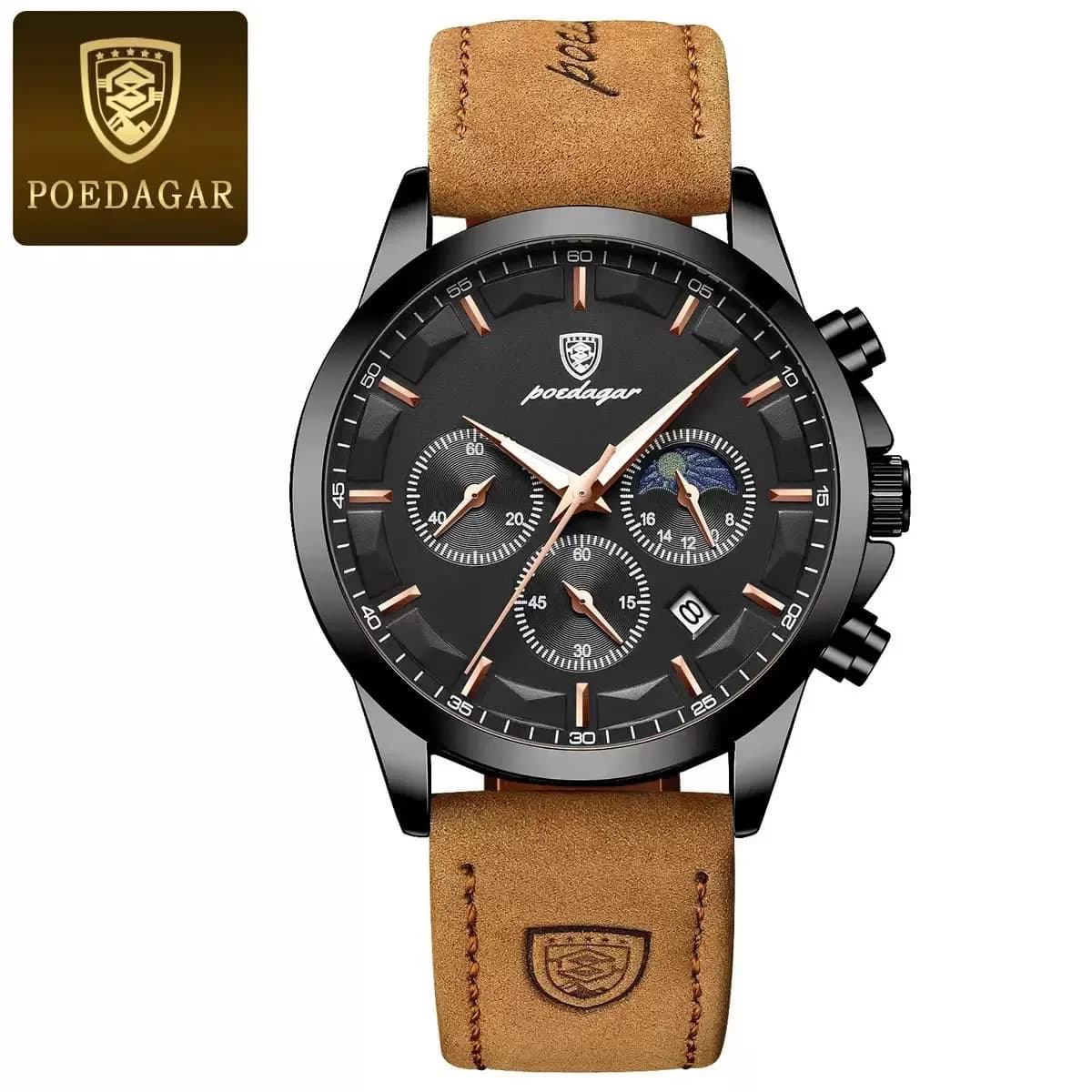 Multi functional water proof poedagar wrist watch
