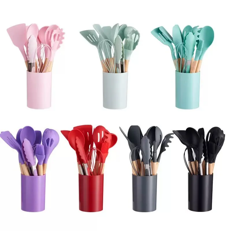 12pcs silicon spoon set